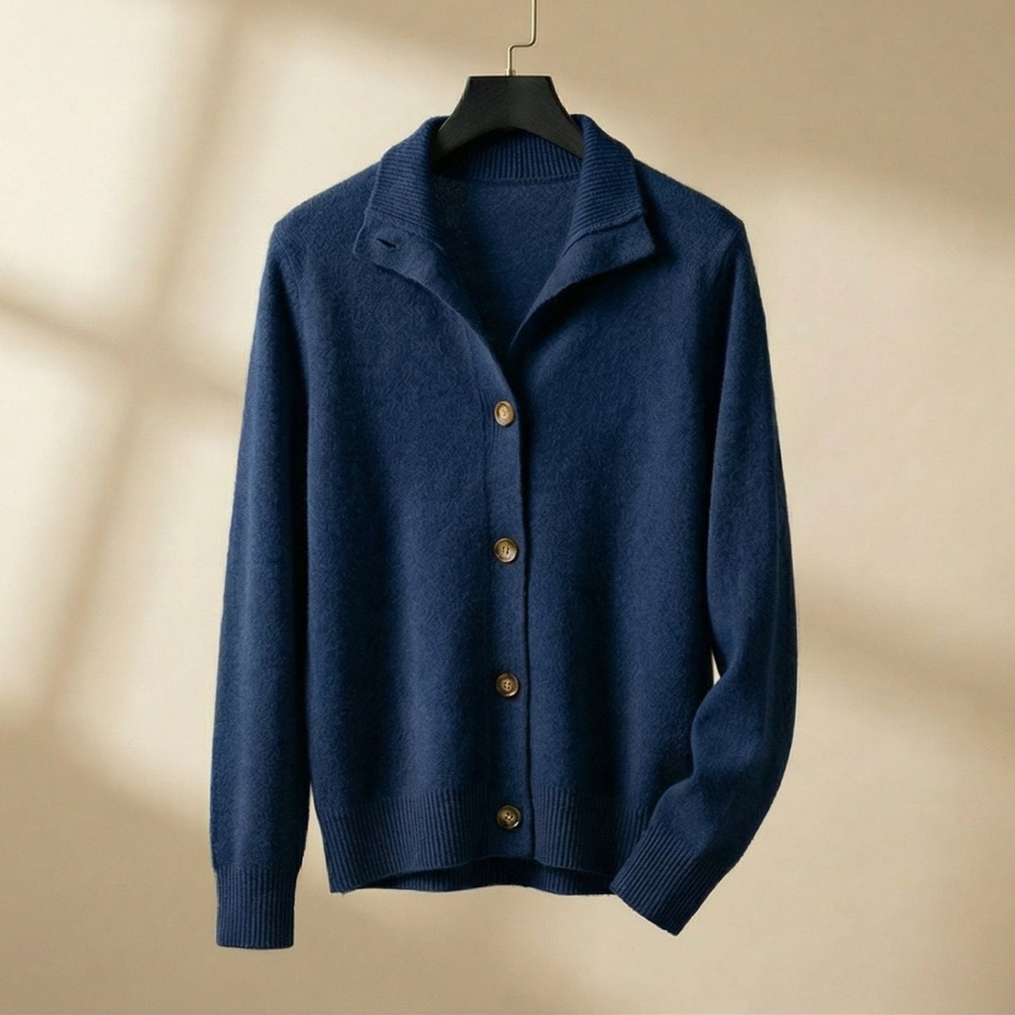 Cardigan Uomo in Maglia con Colletto e Bottoni