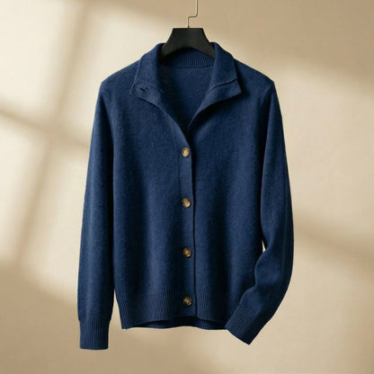 Cardigan Uomo in Maglia con Colletto e Bottoni