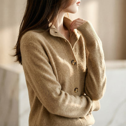 Cardigan Uomo in Maglia con Colletto e Bottoni