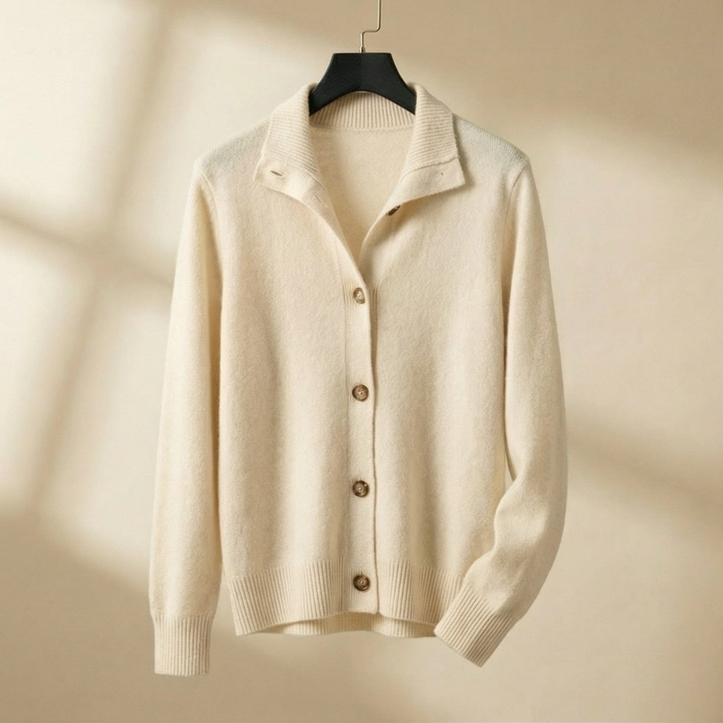 Cardigan Uomo in Maglia con Colletto e Bottoni