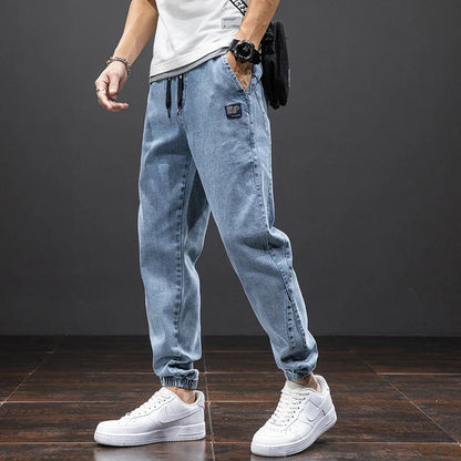 Jeans Uomo Jogger Cotone con Coulisse Vita Elasticizzata - Brentozzi