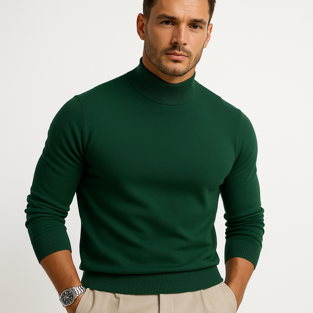 Maglione Uomo con Collo Alto