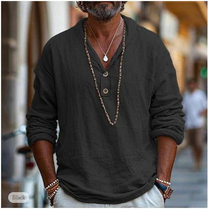 Camicetta Uomo con Cappuccio Collo a Bottoni Casual