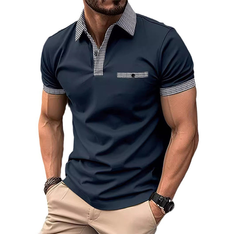 Polo Uomo Cotone Colletto a Quadri Tasche - Brentozzi