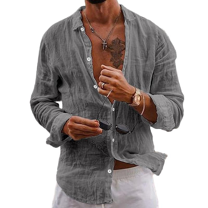 Camicia Uomo Relaxed Fit Tessuto Leggero Manica Corta - Brentozzi