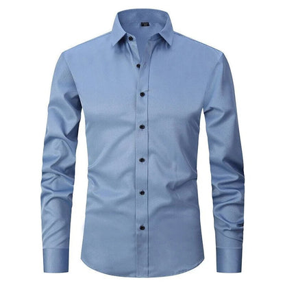 Camicia Uomo Slim Fit con Bottoni Stile Formale