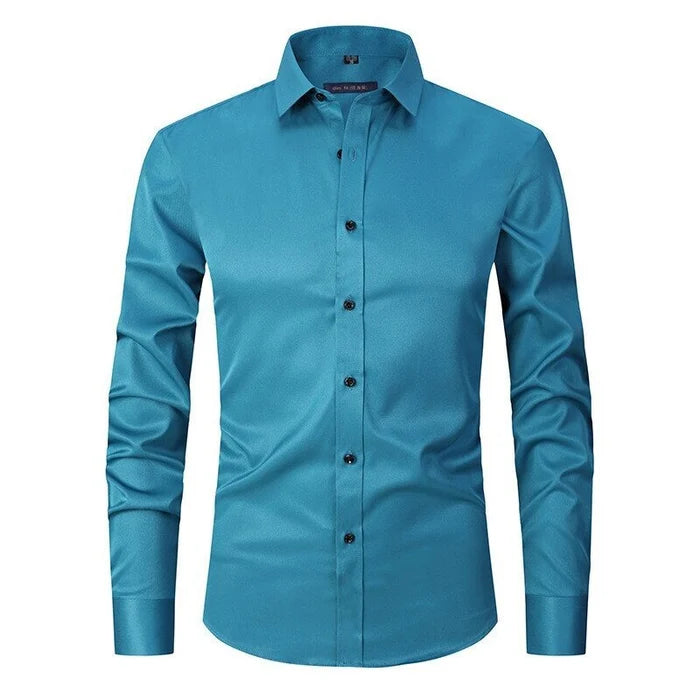 Camicia Uomo Slim Fit con Bottoni Stile Formale