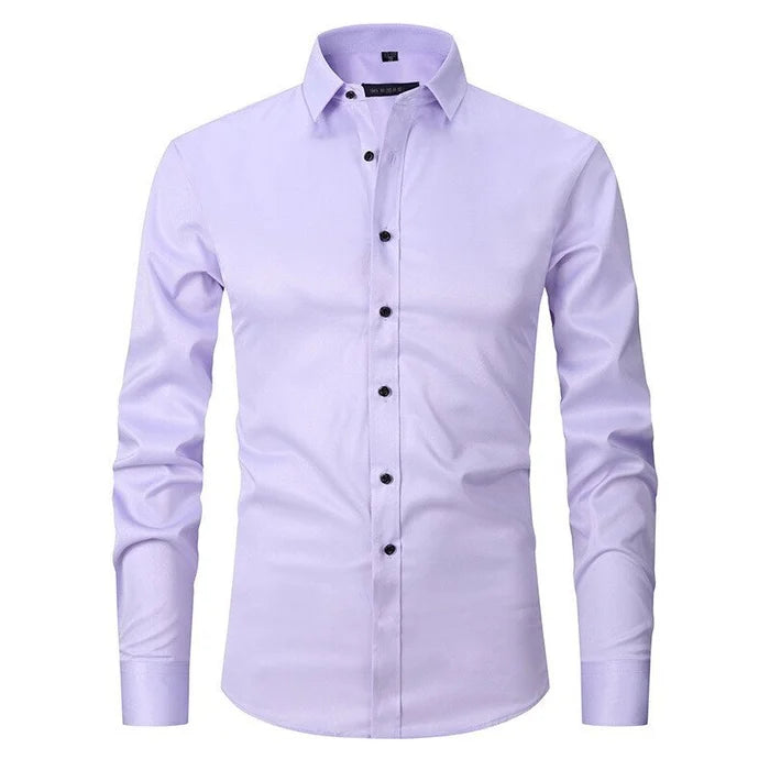 Camicia Uomo Slim Fit con Bottoni Stile Formale