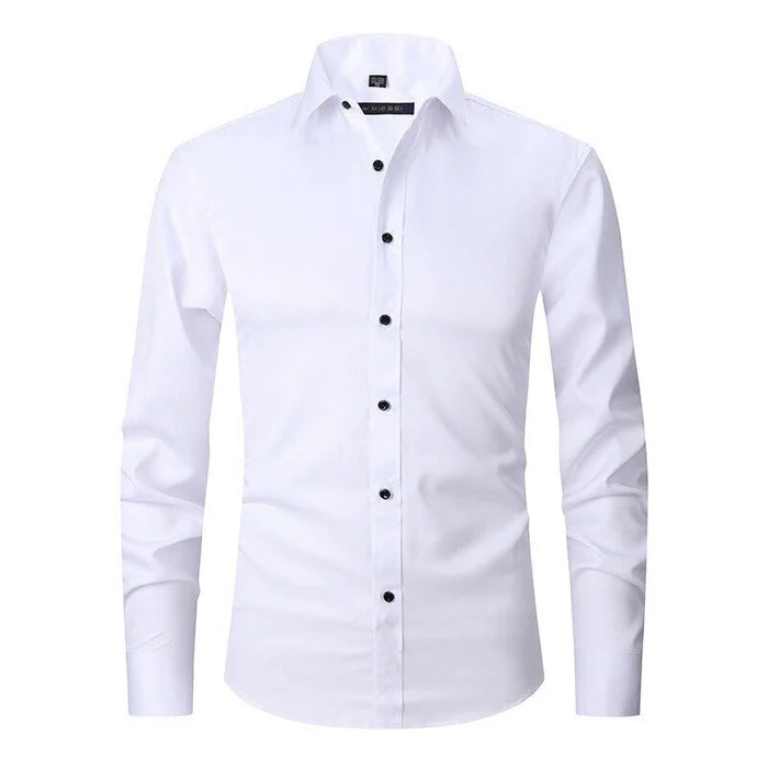 Camicia Uomo Slim Fit con Bottoni Stile Formale