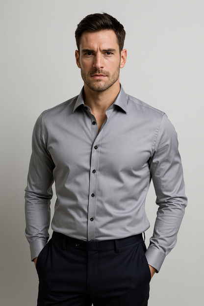 Camicia Uomo Slim Fit Collo Button-Down