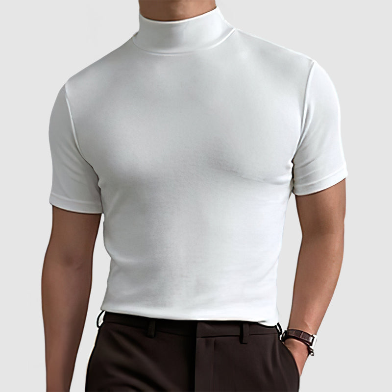 T-shirt Uomo Collo Alto Manica Corta