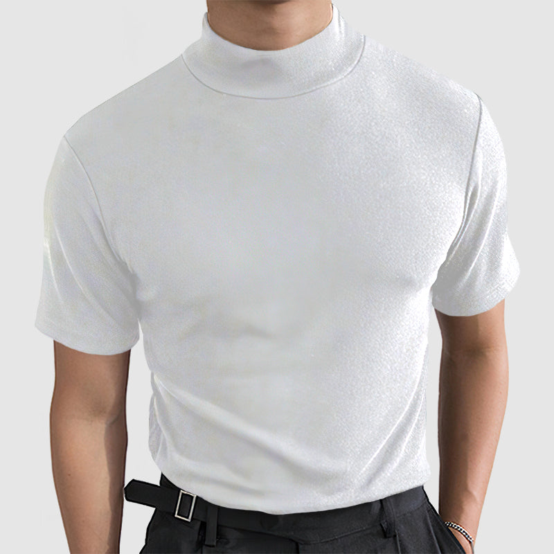 T-shirt Uomo Collo Alto Manica Corta