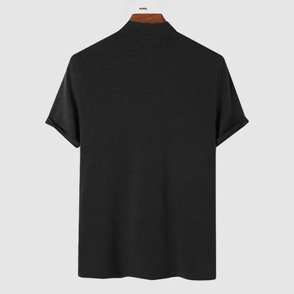 T-shirt Uomo Collo Alto Manica Corta