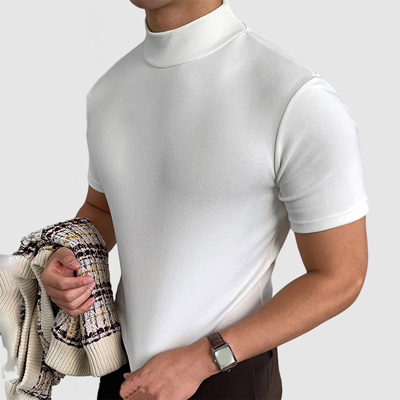 T-shirt Uomo Collo Alto Manica Corta