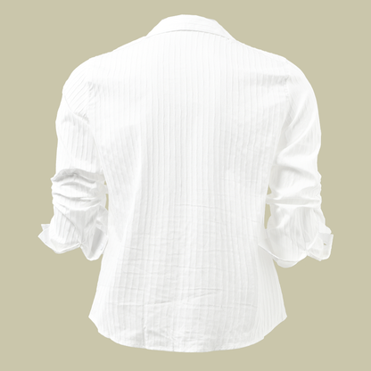 Camicia Uomo Slim Fit Costine Bottoni