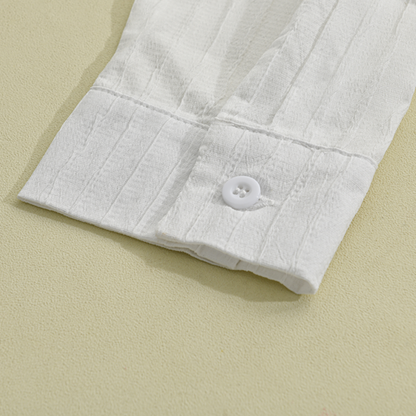 Camicia Uomo Slim Fit Costine Bottoni