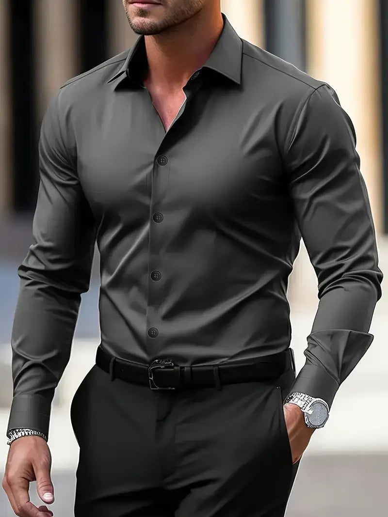 Camicia Uomo Su Misura Manica Lunga con Bottoni - Brentozzi