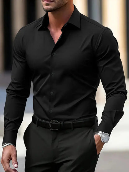Camicia Uomo Su Misura Manica Lunga con Bottoni