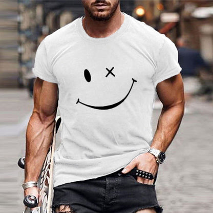 T-shirt Uomo Cotone Manica Corta Stampa Grafica
