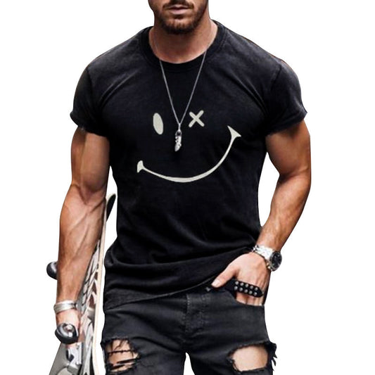 T-shirt Uomo Cotone Manica Corta Stampa Grafica - Brentozzi