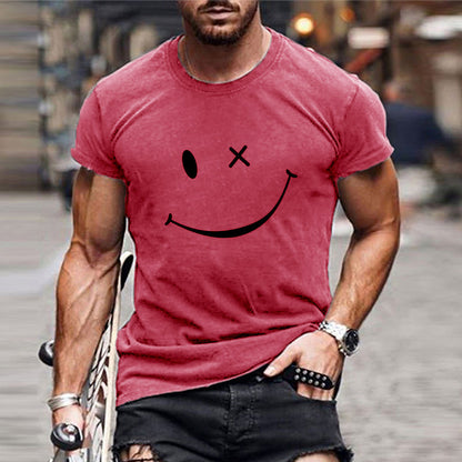 T-shirt Uomo Cotone Manica Corta Stampa Grafica