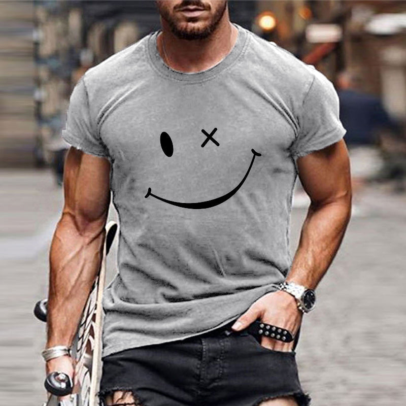 T-shirt Uomo Cotone Manica Corta Stampa Grafica
