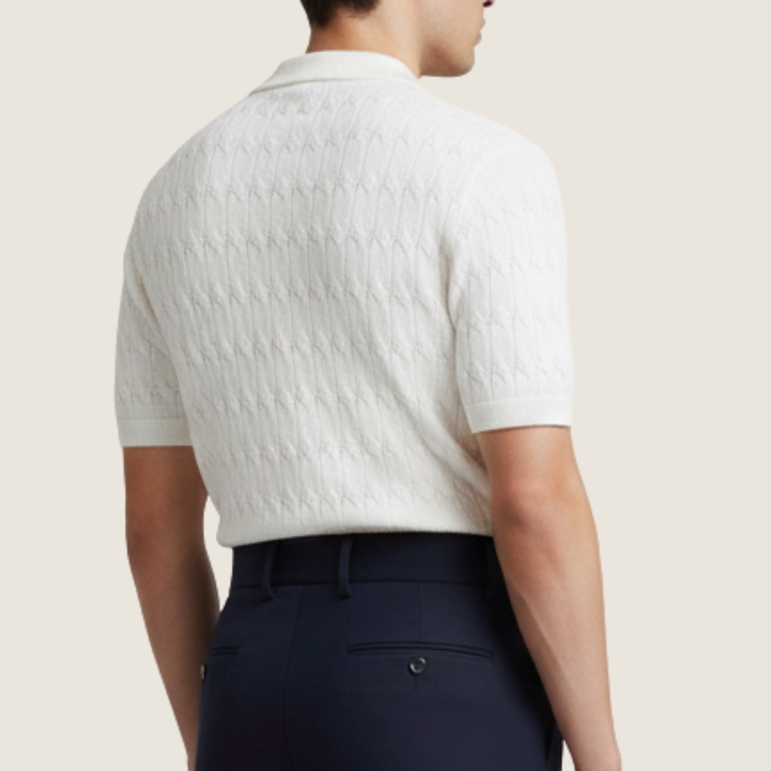 Polo Uomo Maglia Strutturata Manica Corta