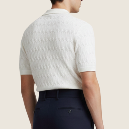 Polo Uomo Maglia Strutturata Manica Corta