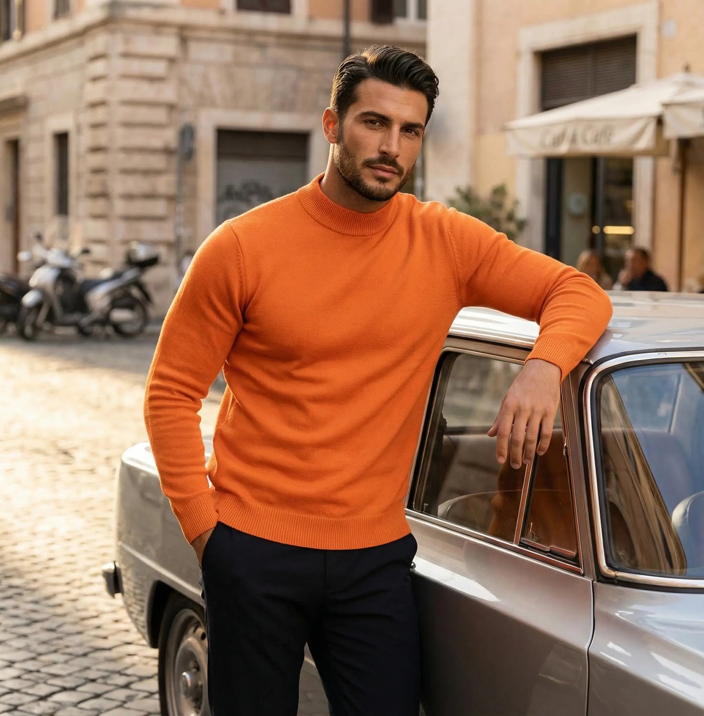 Maglia Uomo Collo Alto Manica Lunga