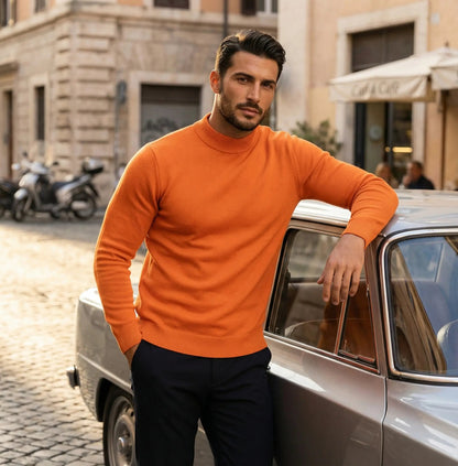 Maglia Uomo Collo Alto Manica Lunga
