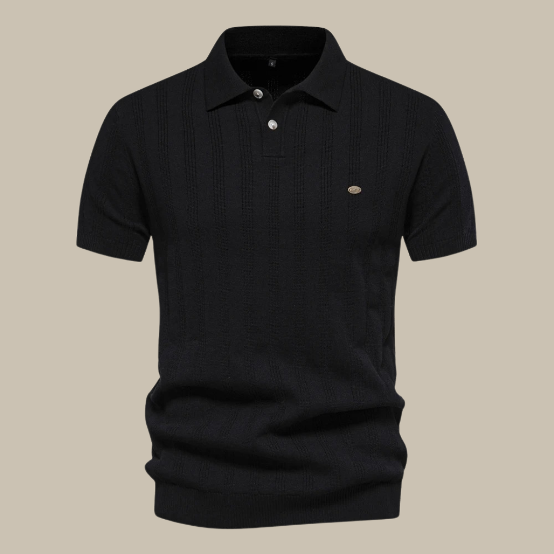 Polo Uomo Maglia Strutturata con Bottoni - Brentozzi