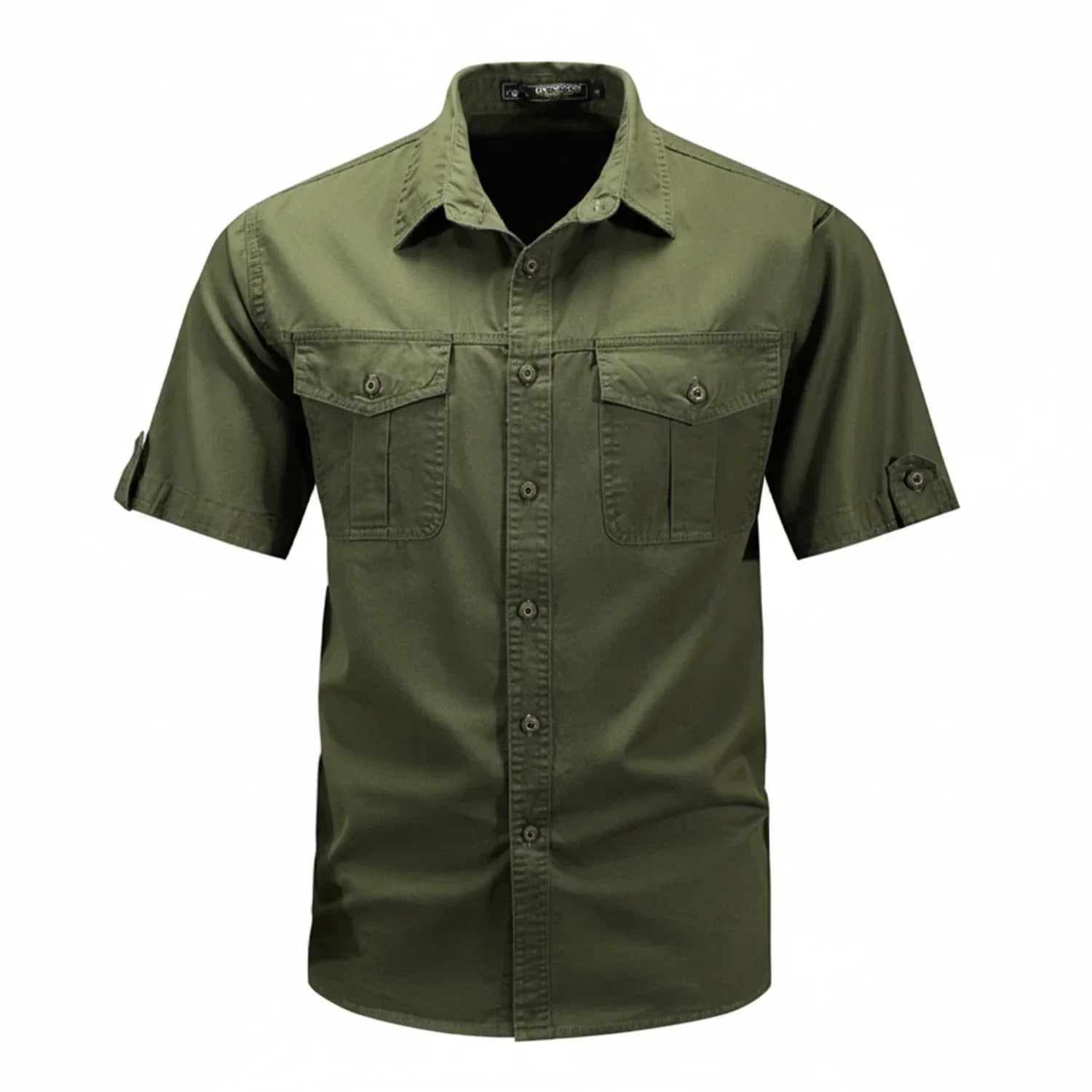 Camicia Uomo Manica Corta Tessuto Tecnico Tasche Funzionali - Brentozzi