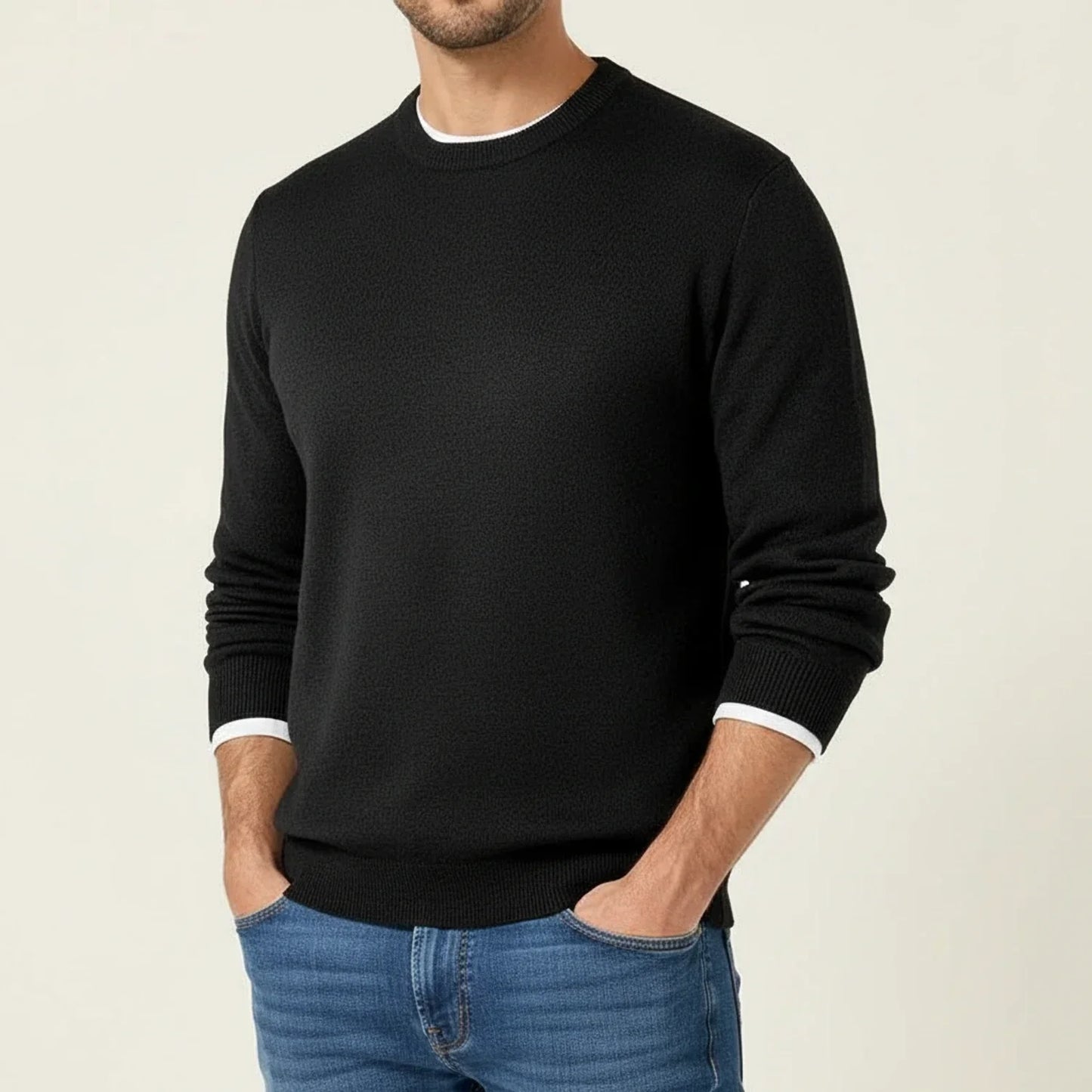 Maglione Uomo Classico Girocollo