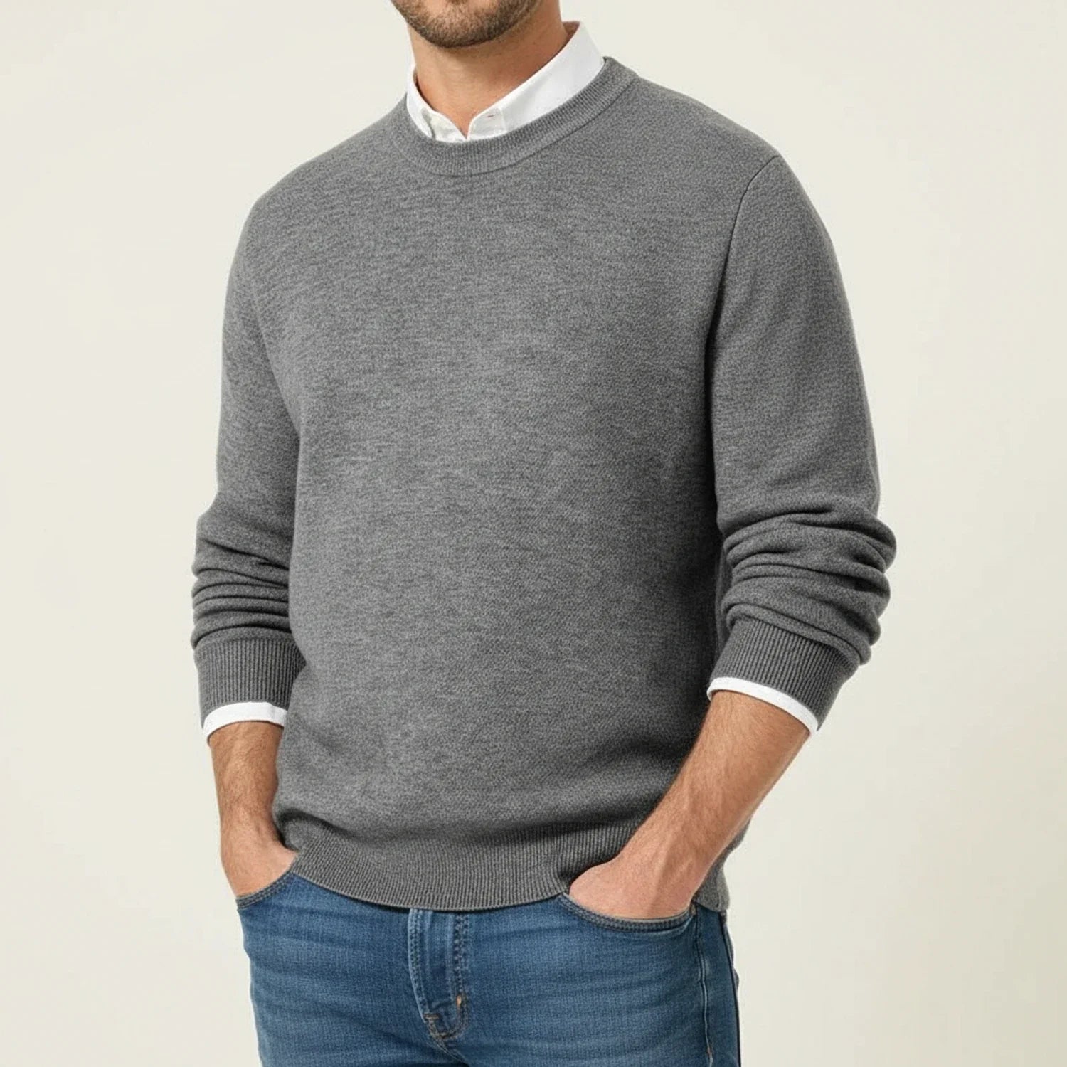 Maglione Uomo Classico Girocollo - Brentozzi