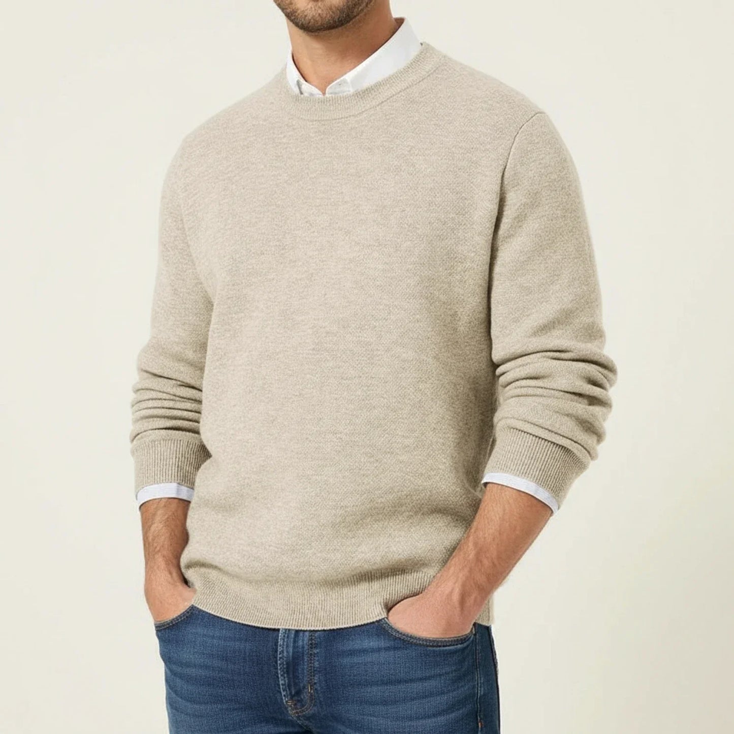 Maglione Uomo Classico Girocollo