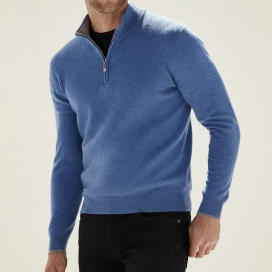 Maglione Uomo Manica Lunga con Mezza Cerniera - Brentozzi