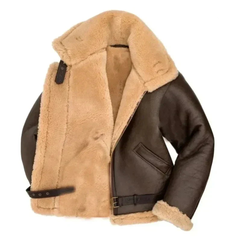 Giacca Aviatore Uomo in Pelle Stile Classico