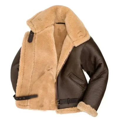 Giacca Aviatore Uomo in Pelle Stile Classico
