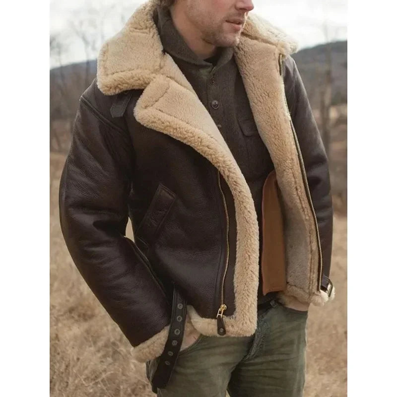 Giacca Aviatore Uomo in Pelle Stile Classico - Brentozzi