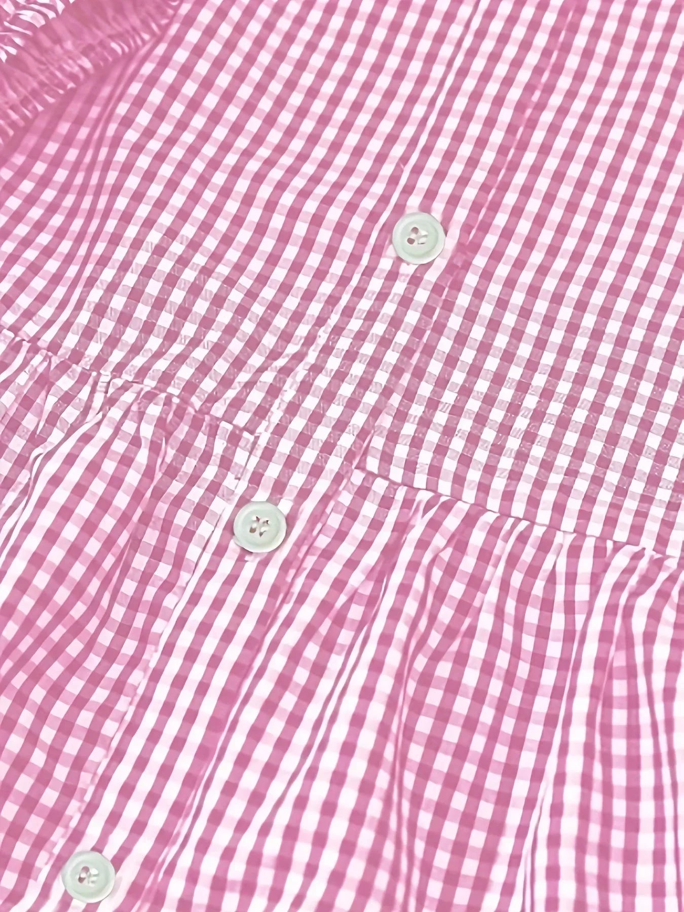 Mini robe à rayures en coton léger, boutons décoratifs, col classique et manches 3/4, idéale pour le printemps et l'été.