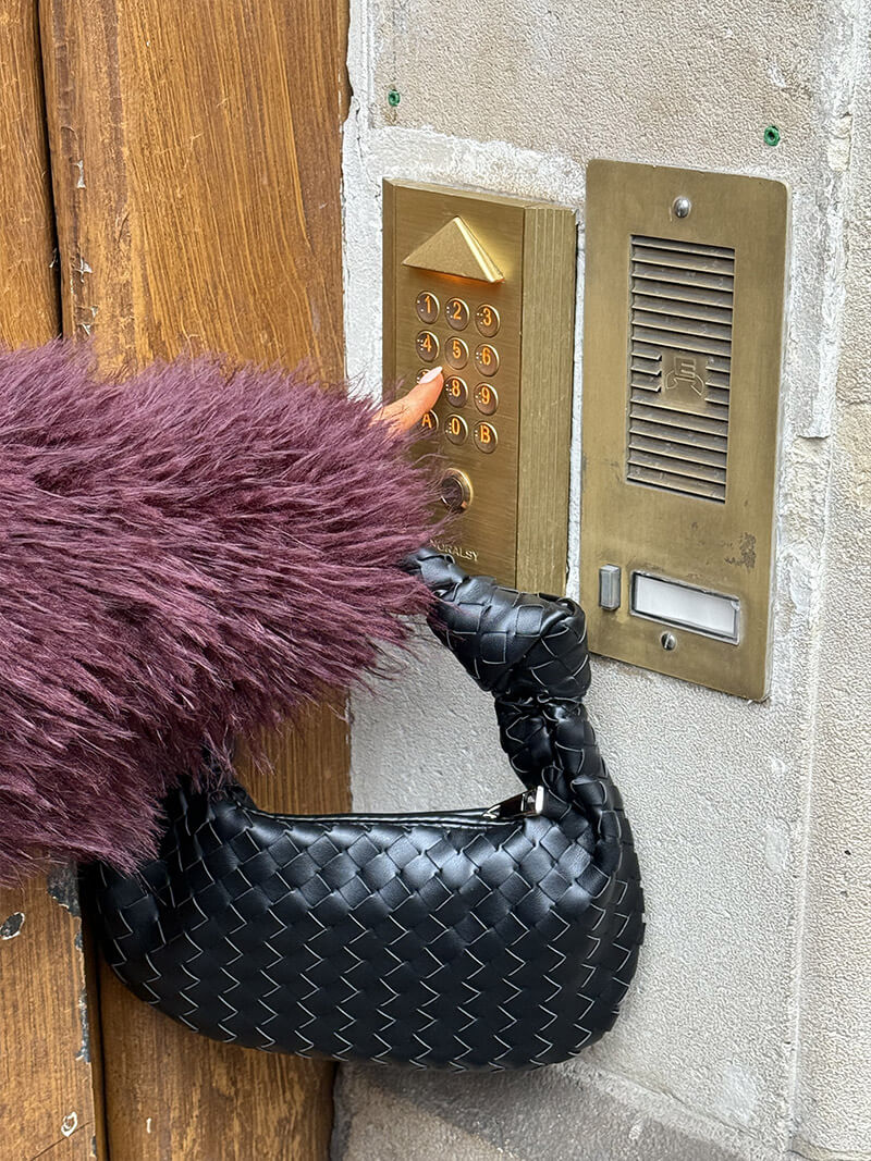 Borsa Donna Piccola Intrecciata Tracolla
