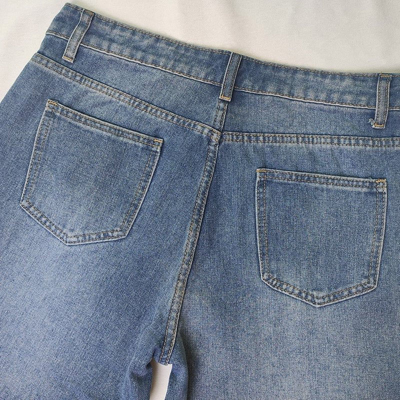 Pantaloni Donna Baggy in Cotone Ampia Gamba Casual