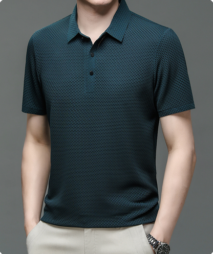 Polo Uomo in Mesh Vestibilità Regular