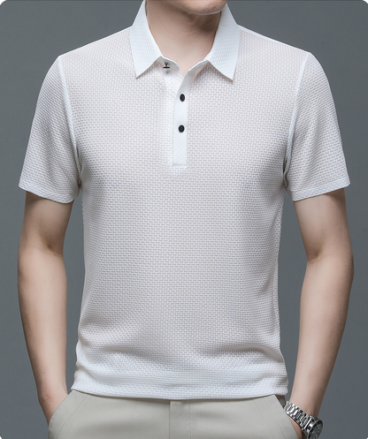 Polo Uomo in Mesh Vestibilità Regular