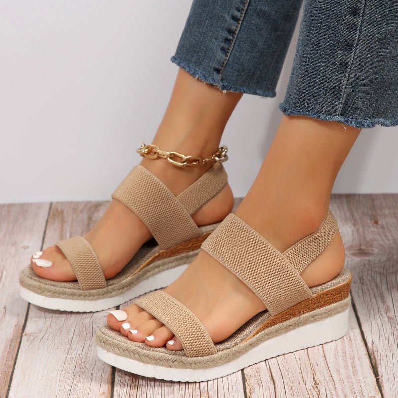 Sandali Donna Orthopedici con Cinturini a Croce Platform