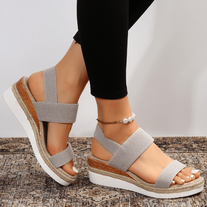 Sandali Donna Orthopedici con Cinturini a Croce Platform