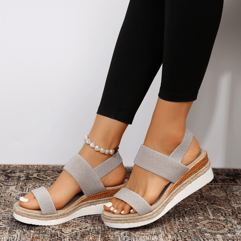 Sandali Donna Orthopedici con Cinturini a Croce Platform