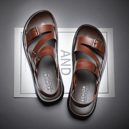 Sandali Uomo Classici con Fibbia Regolabile - Brentozzi