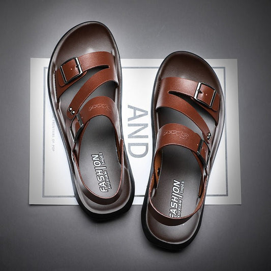 Sandali Uomo Classici con Fibbia Regolabile - Brentozzi