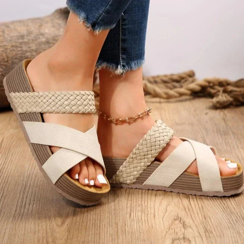Sandali Donna Platform Fascia Ampia